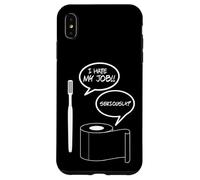 I Hate MY Job Funny TOOTBRUSH WC Papel DE BAÑO Humor Carcasa para iPhone XS MAX