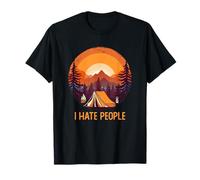 I Hate People - Diseño de la naturaleza Camiseta