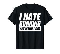 I Hate Running Jogging Corredor Divertido Carrera Camiseta