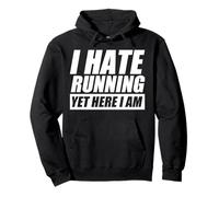 I Hate Running Jogging Corredor Divertido Carrera Sudadera con Capucha