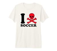 I Hate Soccer Not Fan Parodia of I Heart European Football Camiseta Premium