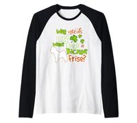 I Have A Bichon Frise Dog Lucky Shamrock St Patricks Day Camiseta Manga Raglan
