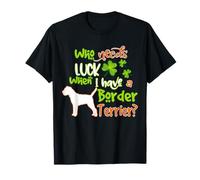 I Have A Border Terrier Dog Lucky Charm St Patricks Day Camiseta