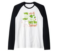 I Have A Kerry Blue Terrier Dog Lucky Funny St Patricks Day Camiseta Manga Raglan