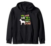 I Have A Pit Bull Dog Lucky Charm Shamrock St Patricks Day Sudadera con Capucha