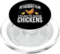 I Have a Retirement Plan I Plan to Raise Chickens PopSockets PopGrip para MagSafe