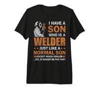 I Have A Son Who Is A Welder Funny Welders Welding Camiseta Premium