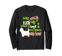 I Have A West Highland White Terrier Dog St Patricks Day Manga Larga