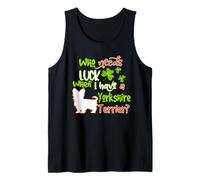 I Have A Yorkshire Terrier Dog Lucky Charm St Patricks Day Camiseta sin Mangas