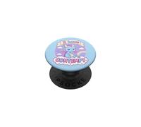 I Have Contempt - Arte sarcástico de dragón Kawaii, Color Azul PopSockets PopGrip Adhesivo