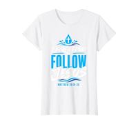 I Have Decided Christian to Follow Jesus Baptism Faith Camiseta gráfica económica, Mujer, Blanco, S
