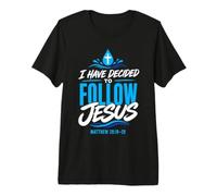 I Have Decided Christian to Follow Jesus Baptism Faith Camiseta Premium