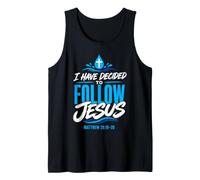 I Have Decided Christian to Follow Jesus Baptism Faith Camiseta sin Mangas