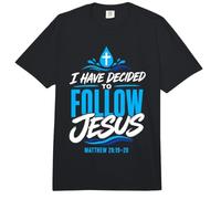 I Have Decided Christian to Follow Jesus Baptism Faith Comfort Colors Adult Heavyweight T-Shirt