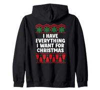 I Have Everything I Want for Christmas Couples Pajamas Funny Sudadera con Capucha
