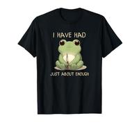 I Have Have Just About Enough Frog Knife Quirky Frog Artwork Camiseta