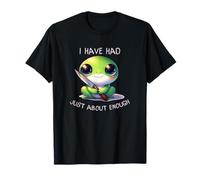 I Have Just About Enough Frog Knife Relatable Mood Art Camiseta