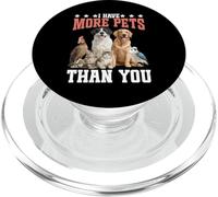 I Have More Pets Than You Chistes de Miel de Apicultura PopSockets PopGrip para MagSafe