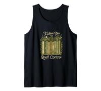 I Have No Shelf Control Vintage Botanical Books Graphic Camiseta sin Mangas