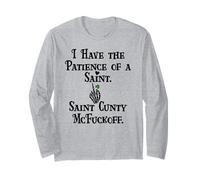I Have Patience of a Saint Cunty McFuckoff Funny St Patricks Manga Larga