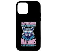 I Have Reasons To Believe Raccoons Are Mocking Me Carcasa para iPhone 12 mini