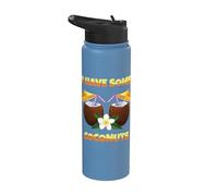 I Have Some Coconuts I Vacaciones Cocos Exóticos Stainless Steel Insulated Water Bottle