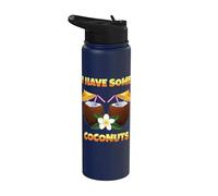 I Have Some Coconuts I Vacaciones Cocos Exóticos Stainless Steel Insulated Water Bottle