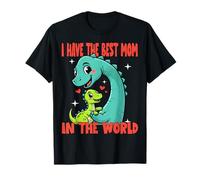 I Have The Best Mom Dinosaur Mother Child Art Mother's Day Camiseta