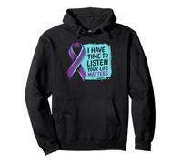 I Have Time To Listen Your Life Matters Lazo Prevención Sudadera con Capucha