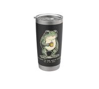 I Have To Do Weird Stuff Or I'll Die - Rana divertida Vaso térmico de acero inoxidable de doble pared