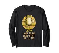 I Have to Say Weird Stuff or I'Ll Die Funny Grumpy Frog Meme Manga Larga