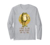 I Have to Say Weird Stuff or I'Ll Die Funny Grumpy Frog Meme Manga Larga