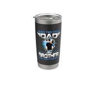 I Have Two Titles Dad And Brother Funny For Fathers Day Vaso térmico de acero inoxidable de doble pared