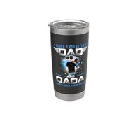 I Have Two Titles Dad And Dada Funny Fathers Day Vaso térmico de acero inoxidable de doble pared