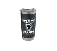 I Have Two Titles Dad And Gramps Funny Fathers Day Vaso térmico de acero inoxidable de doble pared