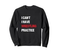 I Have Wrestling Practice Tipografía clásica desgastada en Negrita Sudadera