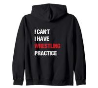 I Have Wrestling Practice Tipografía clásica desgastada en Negrita Sudadera con Capucha