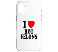 I Heart (Amor) Delincuentes Calientes Cárcel Prisión Condena Libertad Condena Carcasa para iPhone 16 Plus