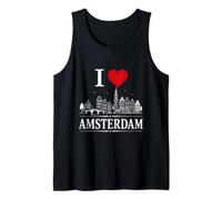 I Heart Amsterdam I Love Amsterdam Souvenir Camiseta sin Mangas