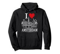 I Heart Amsterdam I Love Amsterdam Souvenir Sudadera con Capucha