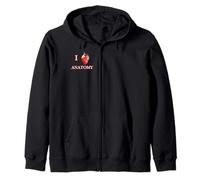 I Heart Anatomy Cardiac Anatómica Estudiante Médico Médico Sudadera con Capucha