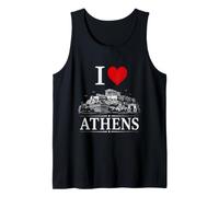 I Heart Athens I Love Athens Souvenir Camiseta sin Mangas