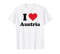 I Heart Austria Love Country Souvenir Themed Stuff Camiseta