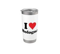 I Heart Bologna Italy Love Italian Souvenir Artículo Vaso térmico de acero inoxidable de doble pared