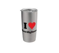 I Heart Bordighera Italia Love Italian Souvenir Artículo Vaso térmico de acero inoxidable de doble pared