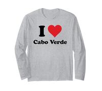 I Heart Cabo Verde Love Country Souvenir Themed Stuff Manga Larga