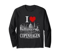 I Heart Copenhagen I Love Copenhagen Souvenir Manga Larga