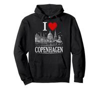I Heart Copenhagen I Love Copenhagen Souvenir Sudadera con Capucha