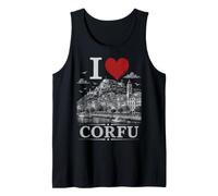 I Heart Corfu I Love Corfu Souvenir Camiseta sin Mangas