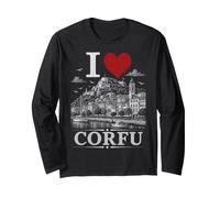 I Heart Corfu I Love Corfu Souvenir Manga Larga